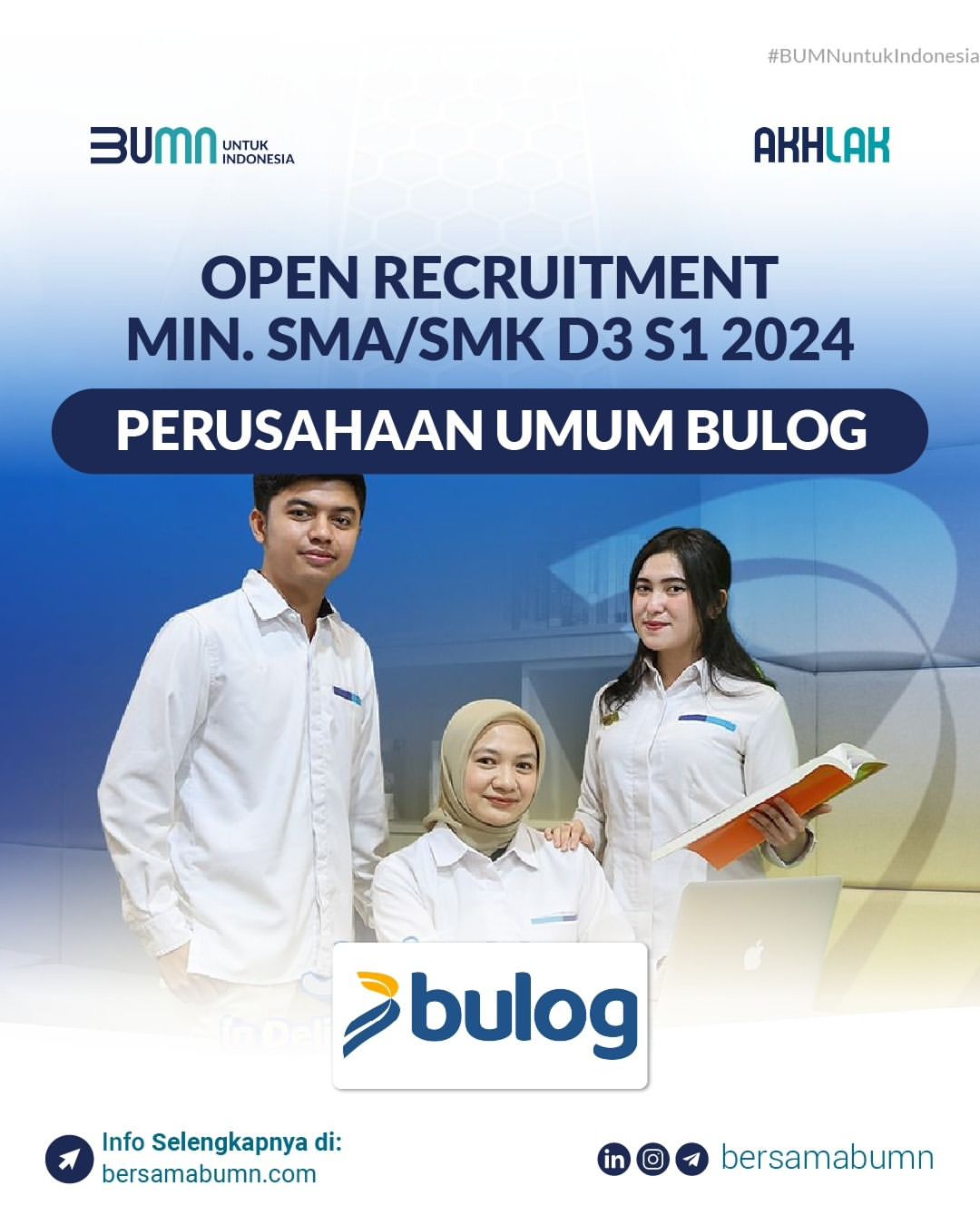 Lowongan Kerja Perusahaan Umum Bulog - Gaji Rp3.500.000 - Rp15.000.000